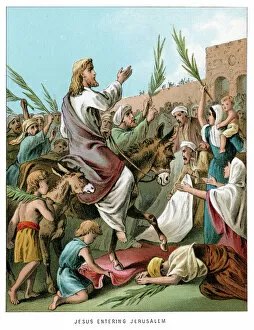 Images Dated 15th October 2013: Jesus entering Jerusalem