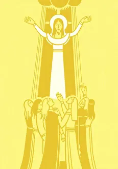 Blessing Prints: Jesus With Followers