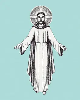 Jesus Prints: Jesus With Halo