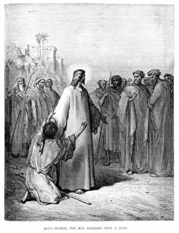 Gustave Dore (1832-1883) Gallery: Jesus healing the possessed man