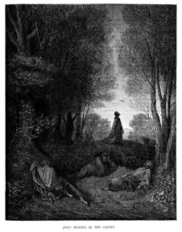 Historical Geopolitical Location Collection: Jesus Praying in the Garden