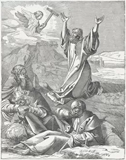 Albrecht Durer (1471–1528) Gallery: Jesus and the sleeping disciples in Gethsemane, Albrecht DAOErer