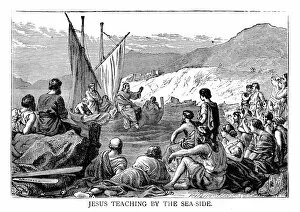 Images Dated 10th February 2015: Jesus Teaching By The Sea Side