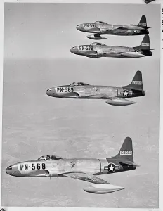 Burbank Prints: Jet Planes Flying in The Sky