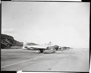 Jet Planes Parked on Runway