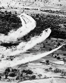 Spraying Prints: Jets Spraying Herbicides in Cambodia