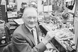 Workshop Prints: Jeweller Seated at Workbench