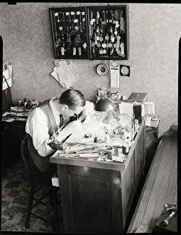 Jewelry Prints: Jeweller At Work
