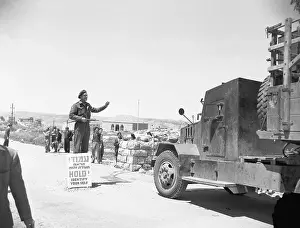 Security Prints: Jewish Guard Checking Truck
