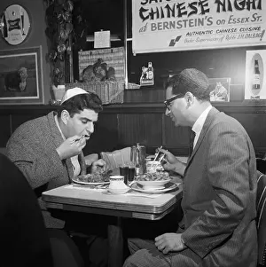Yarmulke Prints: Jewish Men Eat Kosher Chinese Food