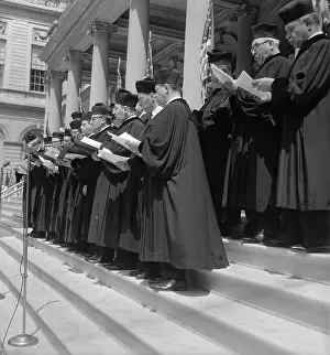 Jewish Minister Choir Singing