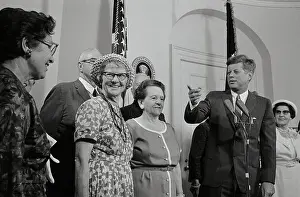 JFK and Elderly Peace Corps Volunteers