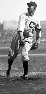 Pitcher Prints: Jim Bagby, Pitcher, Warms His Arm Up