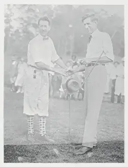 Jim Barnes and Willie MacFarlane Shaking Hands