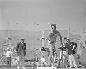 Jim Bausch After Throwing Shotput