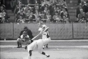 Jim Bouton Falling After His Pitch
