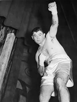 Seattle Prints: Jim Braddock Fights Exhibition Bout in Seattle