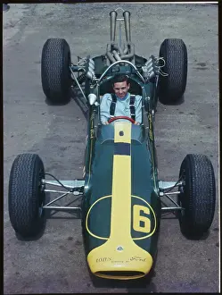 Jim Clark and His Race Car