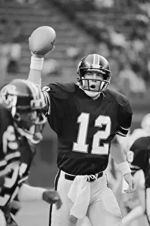 Houston Prints: Jim Kelly Celebrating with Ball in Hand