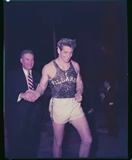 Jim Lyon Covered in Sawdust