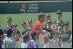 Williamsport Prints: Jim Palmer Instructing Young Ball Players