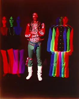 Jimi Hendrix Experience Psychedelic Portrait