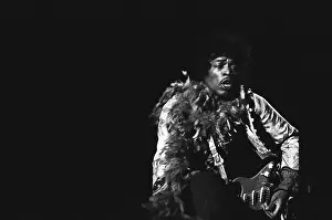Acr044129 Prints: Jimi Hendrix At The Monterey Pop Festival