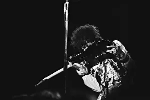 Acr044129 Prints: Jimi Hendrix At The Monterey Pop Festival