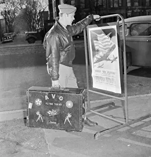 Jimmie Allard Looking at Army Recruiting Poster