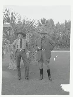 Jimmie Swinnerton Posing with Guide