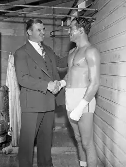 Jimmy Braddock and Max Baer Shaking Hands