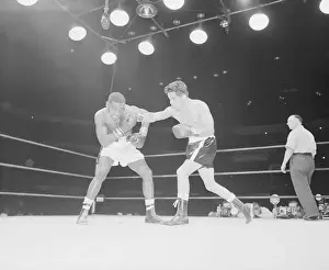 Jimmy Carter and Cisco Andrade During Boxing Match