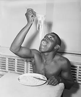 Spaghetti Prints: Jimmy Carter Eating Spaghetti