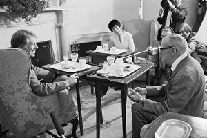 Jimmy Carter and John Shanklin Having Breakfast in White House