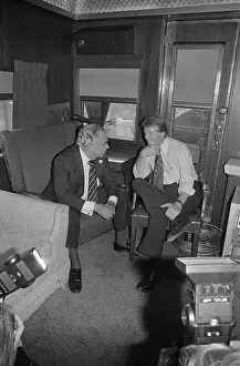 Jimmy Carter and Robert Strauss Sitting and Talking Together