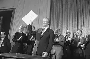 Applauding Prints: Jimmy Carter Signs Alaskan Land Bill