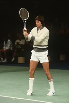 Prints of NEW YORK, NY - JANUARY 5: Jimmy Connors playing tennis on January 5, 1979 in New York, New York. (Photo by Santi Visalli/Getty Images) The Grand Slam Gallery: Jimmy Connors Playing Tennis