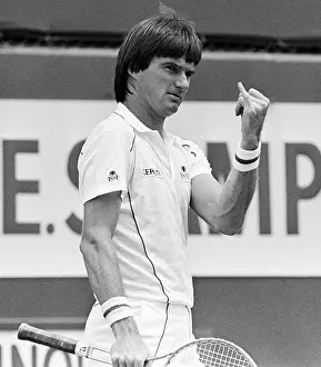 Jimmy Connors Prints: Jimmy Connors at Tennis Exhibition Match