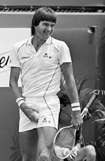 Jimmy Connors Prints: Jimmy Connors at Tennis Exhibition Match