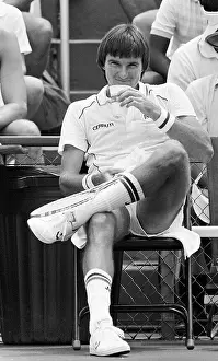 Jimmy Connors at Tennis Exhibition Match