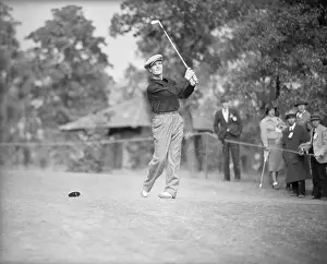 Pinehurst Prints: Jimmy Demaret Driving from 17th Green