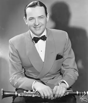 Clarinet Prints: Jimmy Dorsey Posed W/His Clarinet