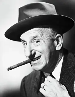 Jimmy Durante Smiling Smoking Cigar