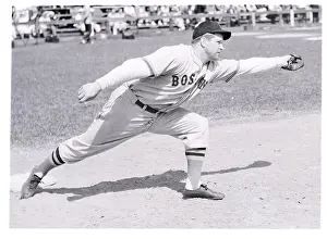 Stretching Prints: Jimmy Foxx Stretching From First Base