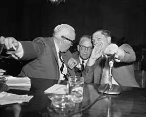 Fitzgerald Prints: Jimmy Hoffa Conferring with Lawyers
