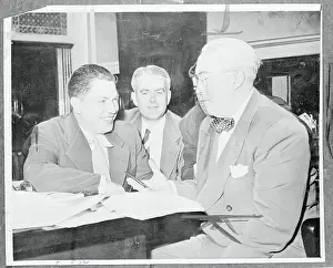 Fitzgerald Prints: Jimmy Hoffa with George Fitzgerald and Edward Welch