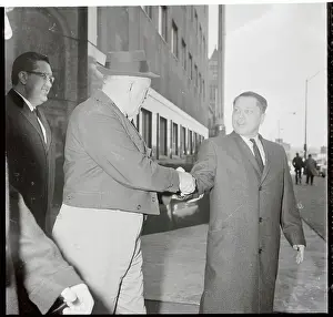 Nashville Prints: Jimmy Hoffa and Herman Eates Shaking Hands