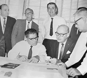 Jimmy Hoffa Meeting with Bargaining Team