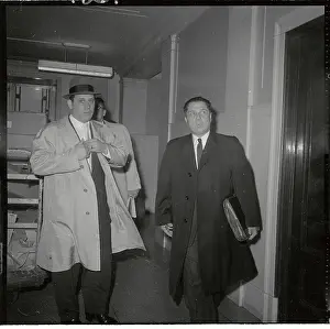 Jimmy Hoffa and Robert B. Baker En Route for Court