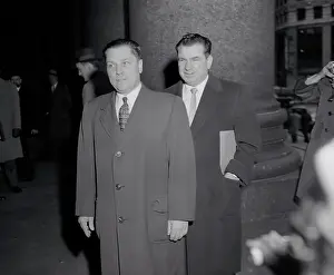 Jimmy Hoffa and Sando Caruano Arriving at Court